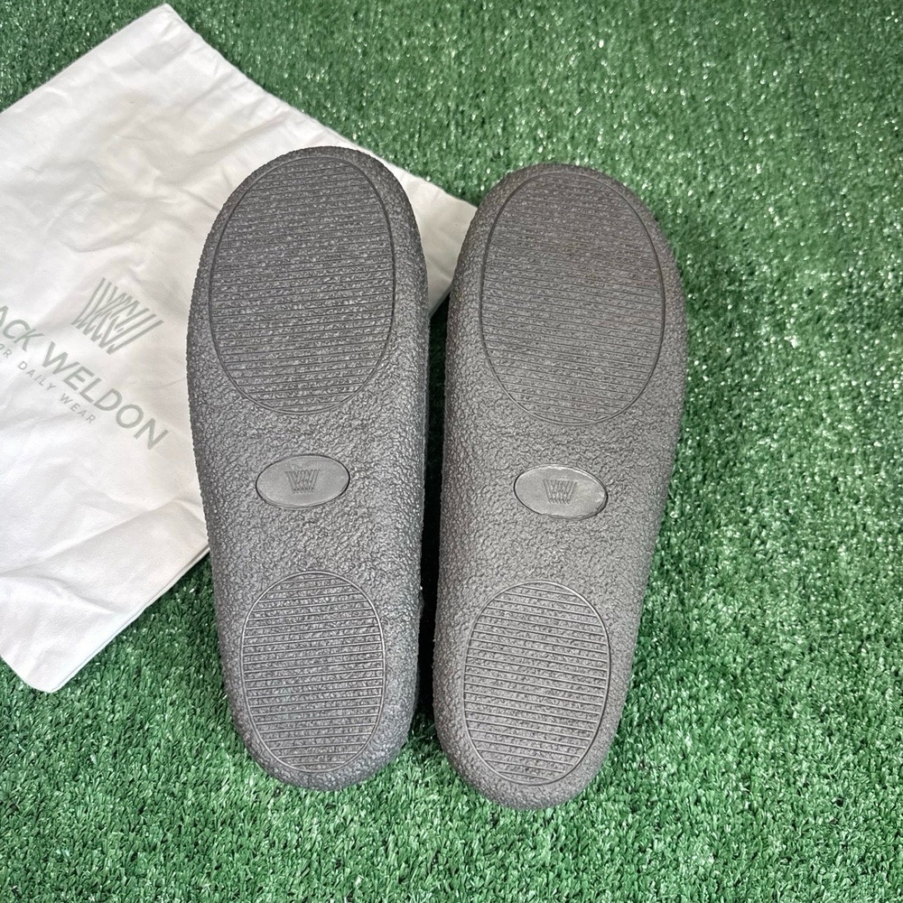 Mack Weldon Men’s House Slippers Charcoal Gray Wool Blend Size Medium - Picture 2 of 4